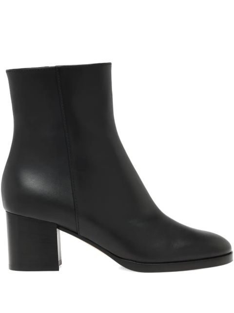 Gianvito Rossi Santiago leather zip-fastening boots - Black - zdjęcie produktu nr 1