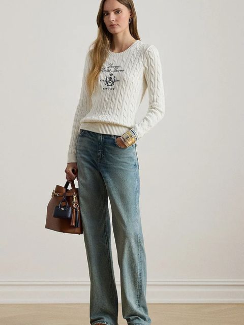 Lauren Ralph Lauren sweter bawełniany damskie kolor biały 200P03508