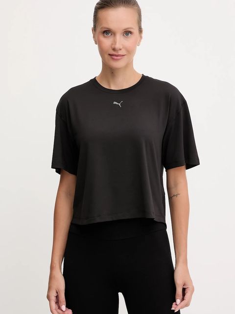 Puma t-shirt treningowy damski kolor czarny 527457 - zdjęcie produktu nr 1