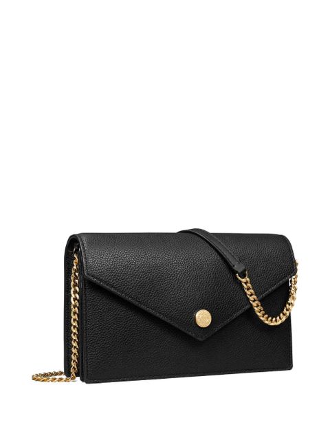 Tory Burch grained leather envelope clutch bag - 001 BLACK - zdjęcie produktu nr 2