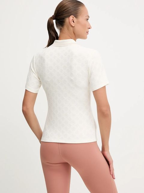 Guess polo PEONY damski kolor beżowy V5YP01 KCX12 - zdjęcie produktu nr 2