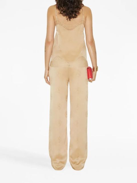 Burberry EKD wide-leg silk trousers - Neutrals