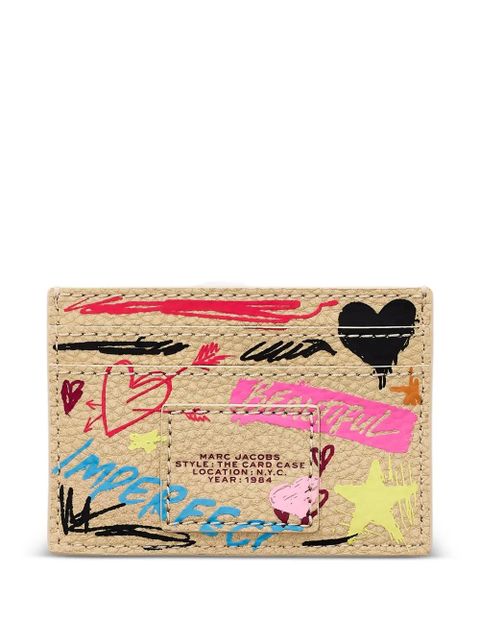 Marc Jacobs scribble leather card case - Neutrals - zdjęcie produktu nr 2
