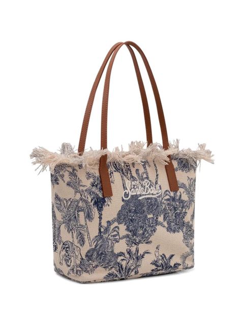 MC2 Saint Barth City fringed tote bag - Neutrals