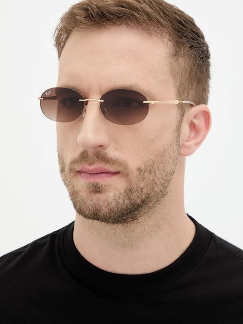 Ray-Ban okulary przeciwsłoneczne kolor złoty 0RB3767