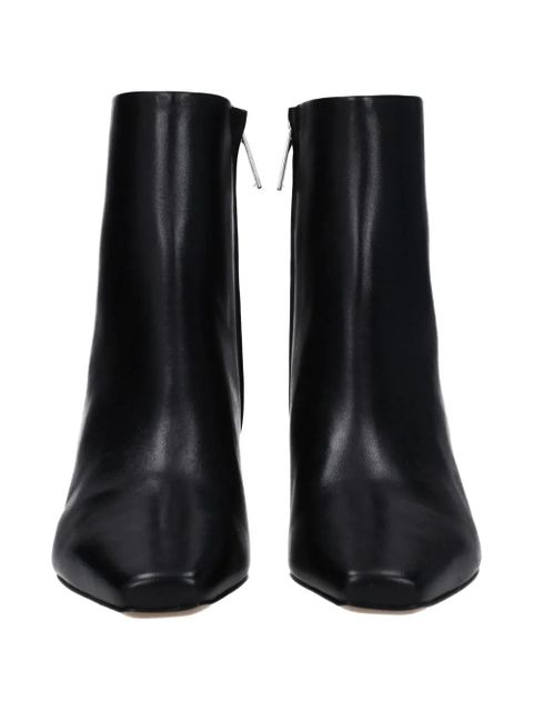 Off-White geometric-heel pointed-toe ankle boots - Black