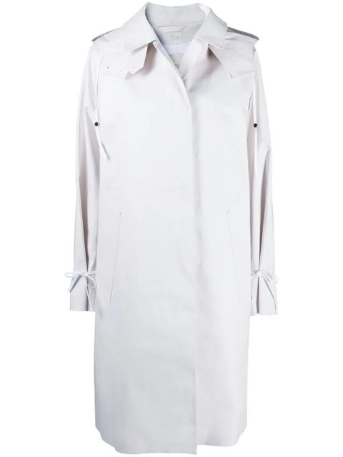 Cecilie Bahnsen single-breasted mid-length coat - White - zdjęcie produktu nr 1