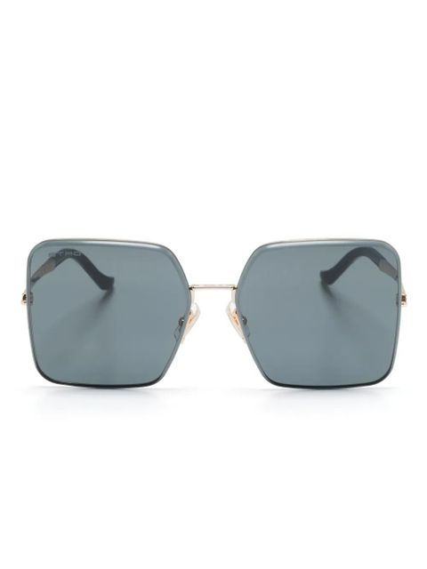 ETRO Luxury Metal oversize-frame sunglasses - Gold - zdjęcie produktu nr 1