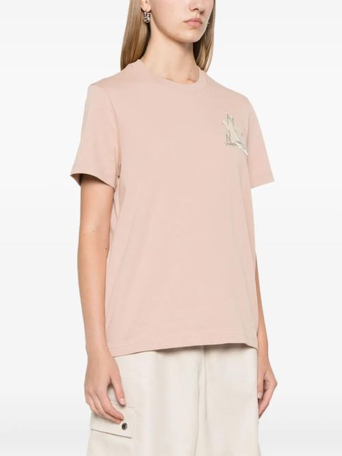 Moncler Grenoble mountain-logo T-shirt - Neutrals