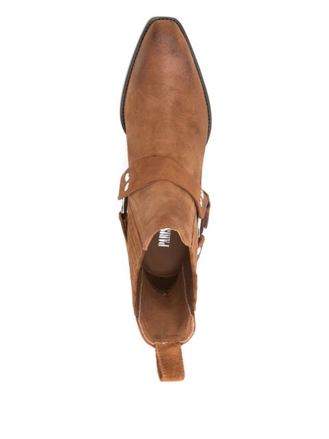 Paris Texas 35mm Helena suede ankle boots - Brown