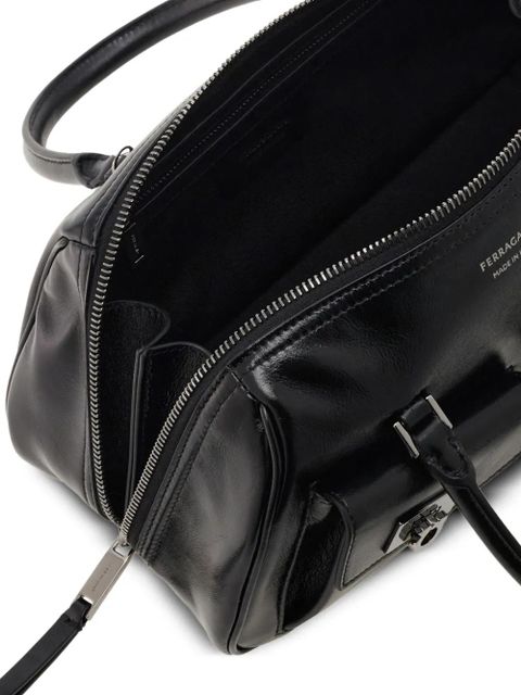 Ferragamo Multipocket leather tote bag - Black - zdjęcie produktu nr 2