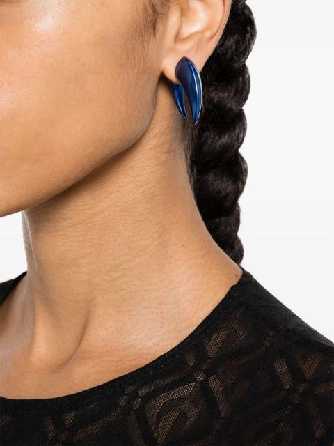 Marine Serre Shamanic Moon-shaped single earring - Blue - zdjęcie produktu nr 2