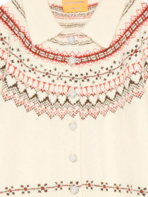 Guest In Residence Cloud Chalet patterned cardigan - Yellow