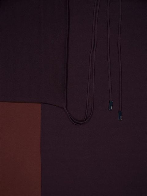 FENDI draped crepe dress - Purple - zdjęcie produktu nr 2