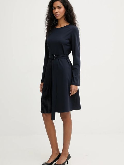 Weekend Max Mara sukienka TALAMO kolor granatowy mini rozkloszowana 2615621011600