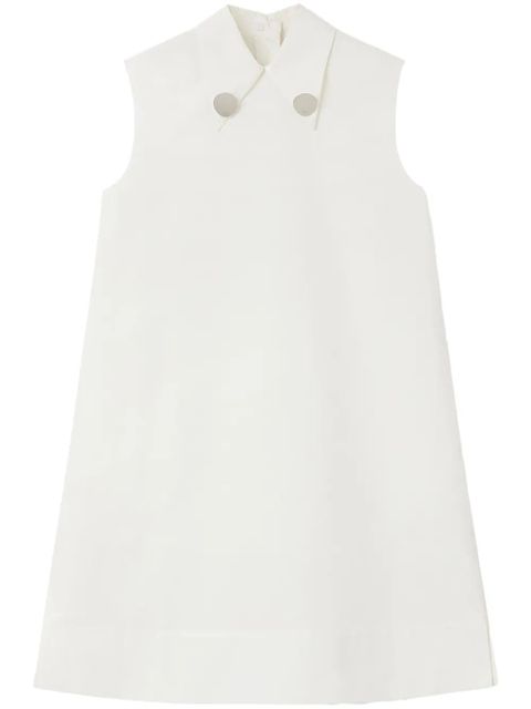 Jil Sander straight-point collar cotton-blend dress - White - zdjęcie produktu nr 1