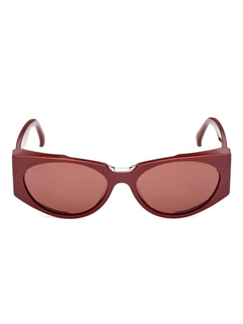 Max Mara Eyewear geometric-frame sunglasses - Red - zdjęcie produktu nr 1
