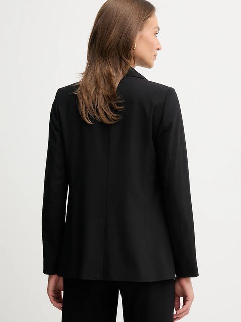 United Colors of Benetton marynarka kolor czarny jednorzędowa gładka 2962DW00H