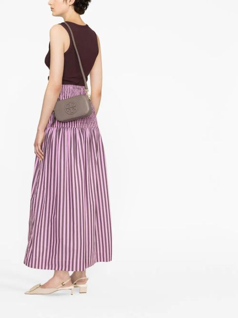 Tory Burch mini Miller leather crossbody bag - Brown