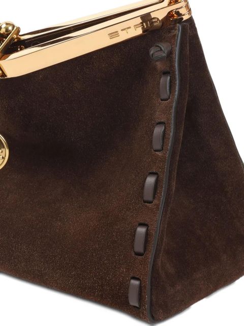 ETRO braided-handle suede shoulder bag - Brown - zdjęcie produktu nr 2