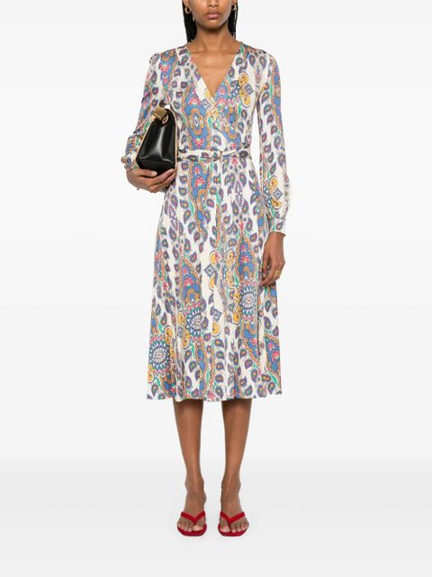 ETRO paisley-print midi dress - Neutrals
