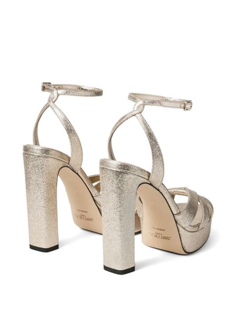Jimmy Choo Kove platform strap sandals - Gold