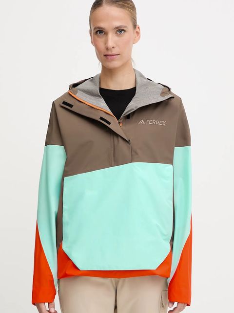 adidas TERREX kurtka outdoorowa Xploric 2.5L Anorak kolor brązowy JL9813 - zdjęcie produktu nr 1