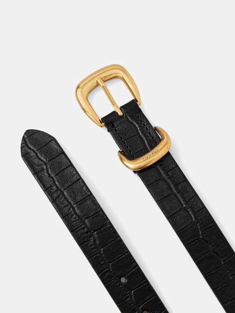 Calvin Klein pasek skórzany damski kolor czarny LV04F7056G - zdjęcie produktu nr 2