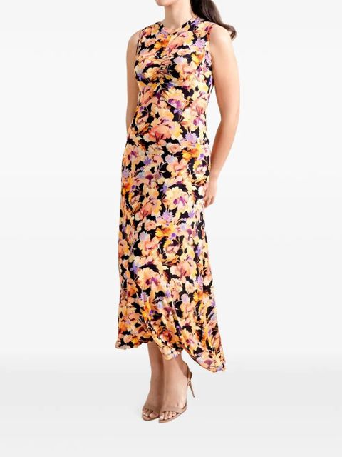 Ulla Johnson Lina floral-print midi dress - Black - zdjęcie produktu nr 1