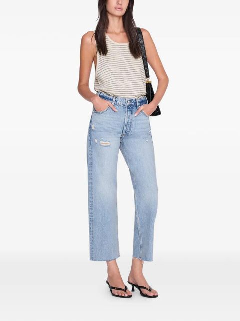 ANINE BING Juliann striped tank top - Neutrals