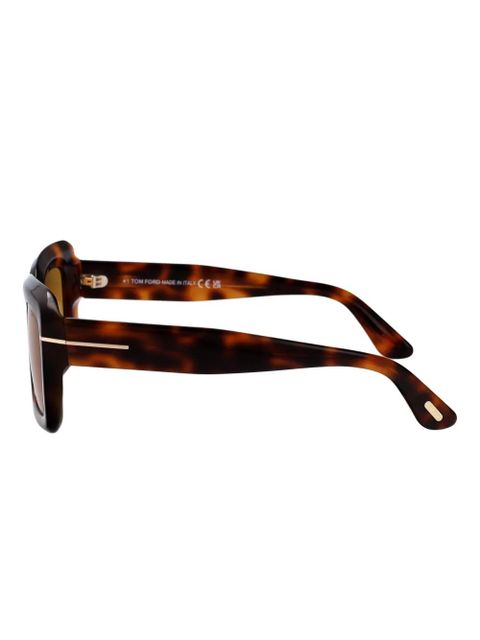 TOM FORD Eyewear Leila square-frame sunglasses - Brown