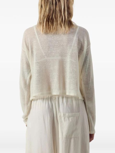 American Vintage V-neck sweater - White