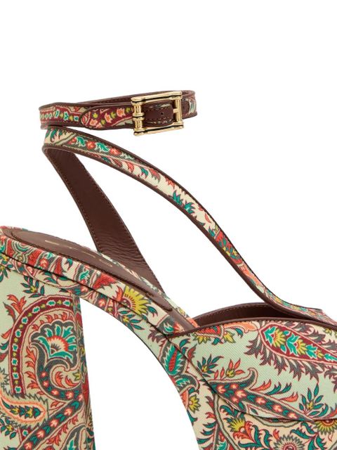 ETRO Paisley-print platform sandals - Neutrals - zdjęcie produktu nr 2
