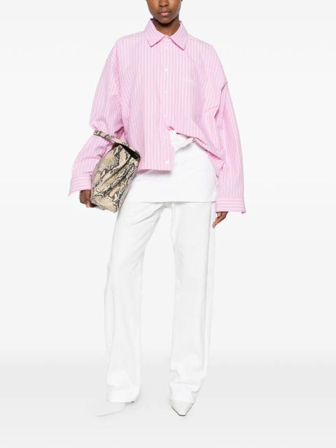 Balenciaga striped-pattern shirt - Pink - zdjęcie produktu nr 2