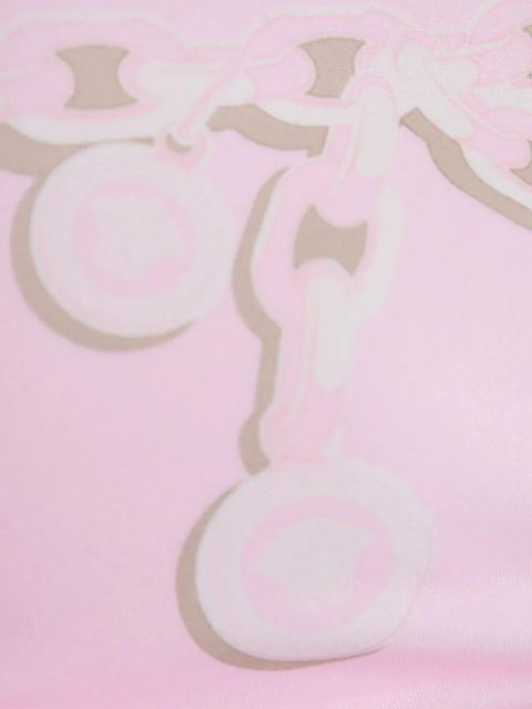 Versace graphic-print bikini top - Pink