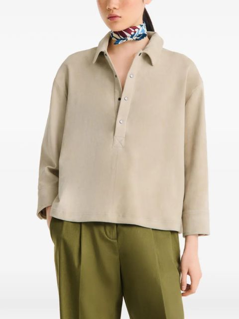 Longchamp Catch The Parisian Wave silk scarf - Red - zdjęcie produktu nr 1