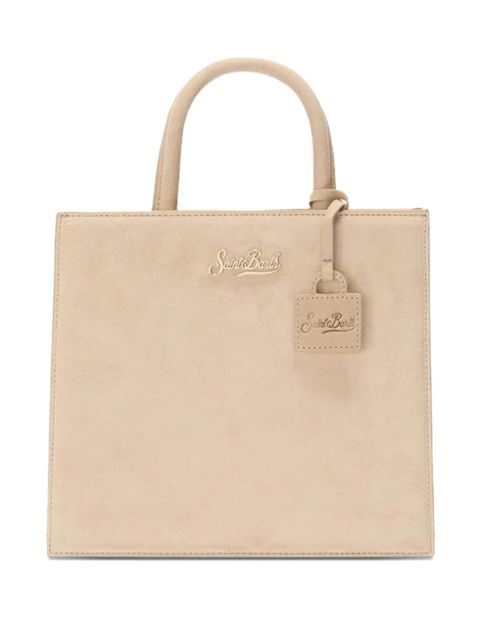 MC2 Saint Barth Midi Shop logo patch tote bag - Neutrals