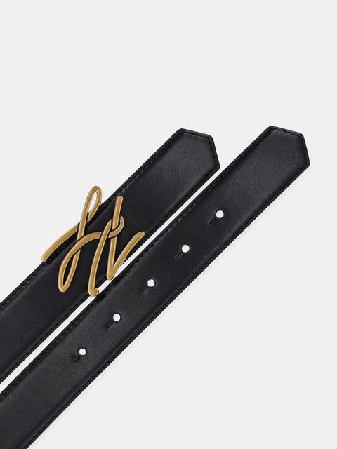 Karl Lagerfeld pasek skórzany dwustronny damski kolor czarny A1W33148 - zdjęcie produktu nr 2