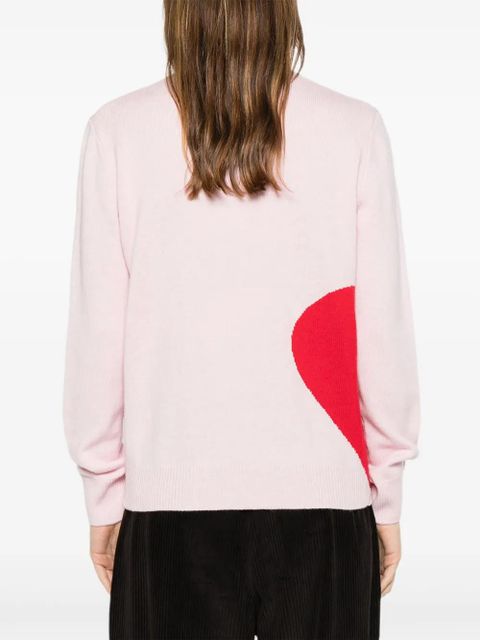 MC2 Saint Barth heart intarsia st barth sweater - Pink
