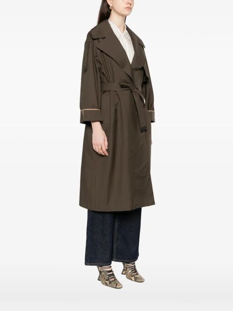 Max Mara belted trench coat - Green