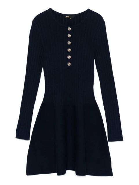Maje ribbed button-front dress - Blue - zdjęcie produktu nr 1