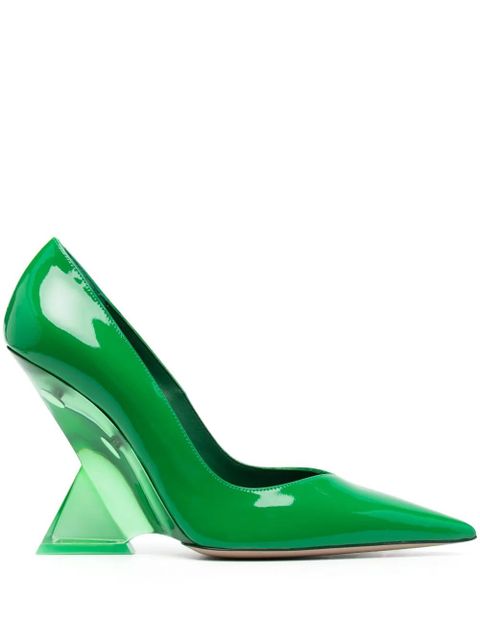 The Attico Cheope 95mm patent pumps - Green - zdjęcie produktu nr 1