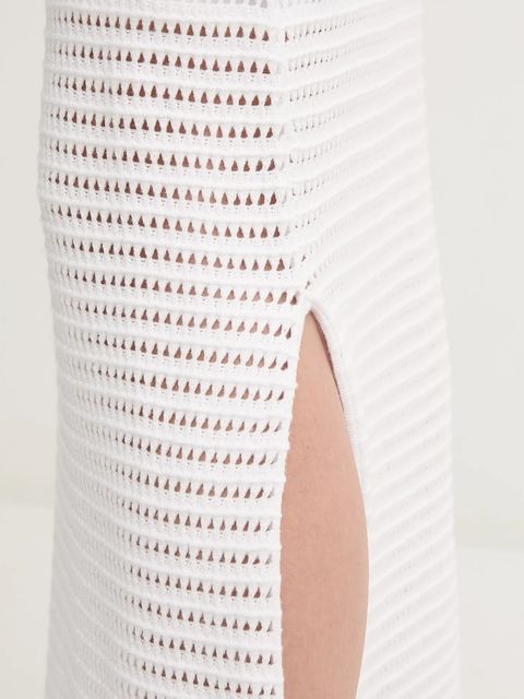 Marc Aurel spódnica kolor biały midi prosta 2322-8020-82062