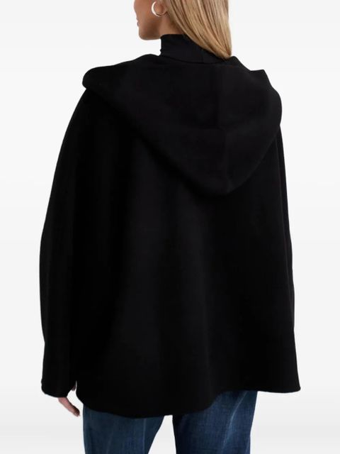 Aya Muse hooded cape - Black