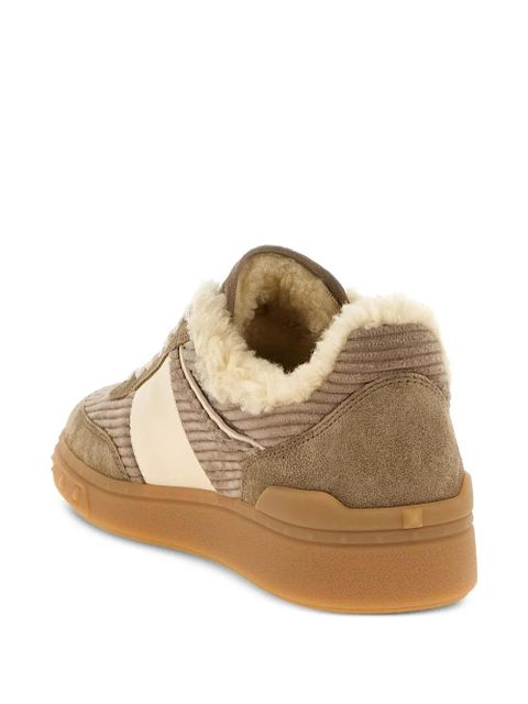 Valentino Garavani Upvillage ribbed-velvet sneakers - Brown