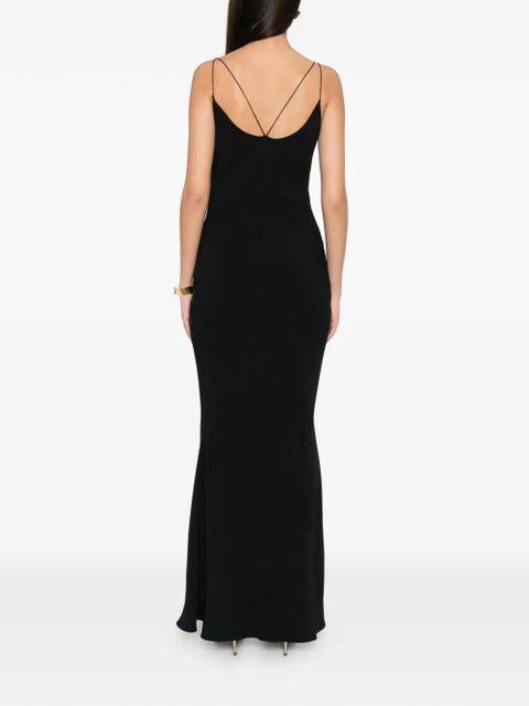 TOM FORD double-strap bias-cut dress - Black