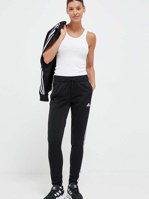 adidas dres SPORTY STREET damski kolor czarny - zdjęcie produktu nr 1