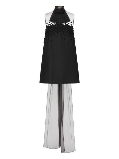 Valentino Garavani embroidered mini dress - Black - zdjęcie produktu nr 1