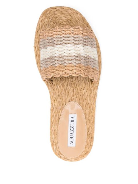 Aquazzura Pya slides - Neutrals