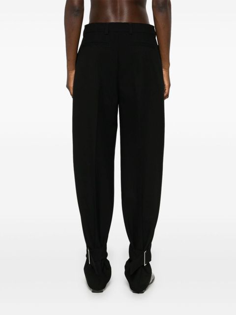 TOTEME buckled slouch trousers - Black